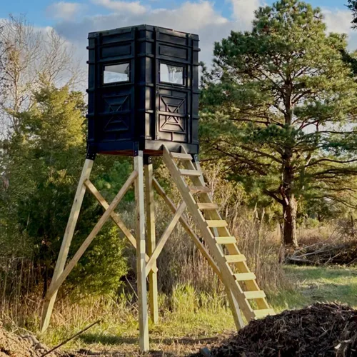 Vista 9 de Soporte para elevador, soportes de ciervo de 4 x 4 (interior 3.54 x 3.54), soporte ciego de ciervo, soporte de ángulo para exteriores, para caja
