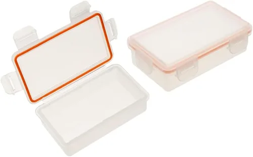 Vista 6 de Auniwaig Caja de almacenamiento de batería, 2 fundas de batería 18650, caja de almacenamiento organizadora de baterías, soporte de almacenamiento