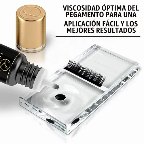 Vista 6 de 8-9 semanas de retención/pegamento de extensión de pestañas de volumen/Platinum Extra Strong LONRIS Lash / 0.5-1 segundo tiempo de secado/unión