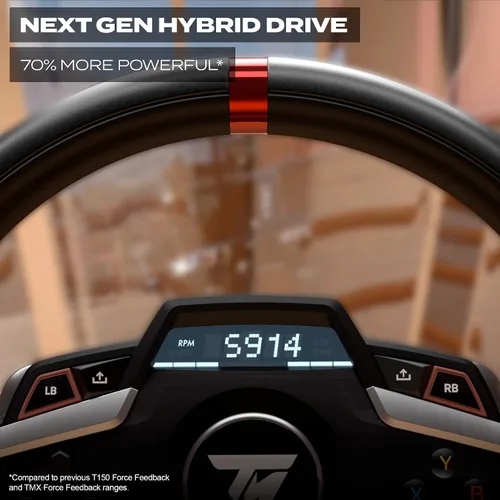 Vista 4 de Thrustmaster T248X Racing Wheel and Magnetic Pedals HYBRID DRIVE Magnetic Paddle Shifters Dynamic Force Feedback Screen with Racing Information XBOX