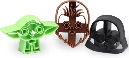 Vista 2 de Juego de cortador de galletas de Star Wars para cocina Negro