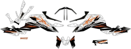 Vista 2 de Juego de pegatinas para ktm 1290 Super Duke (20 ~) (CM-W) (GLOSSY)