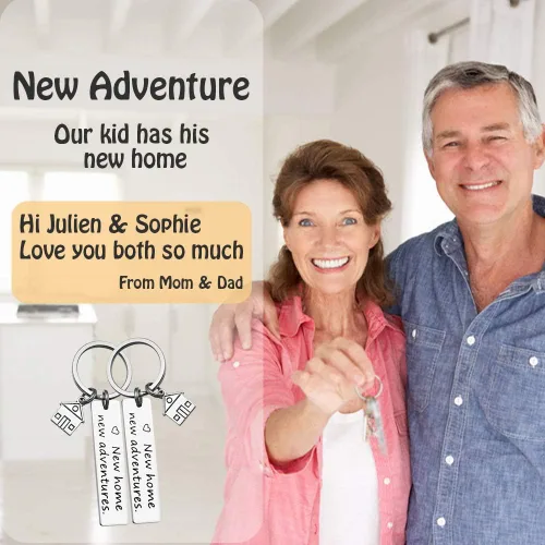 Vista 5 de Our First Home Keychains New House Keychain New Home Keychain House Keychain House Keychain 2023 Houseopening Gift