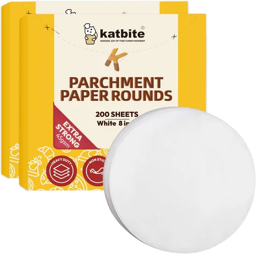 Vista 20 de Katbite - Rondas de papel pergamino de servicio pesado de 4 pulgadas, 200 piezas de rondas de papel pergamino para masas, uso para hornear pequeños