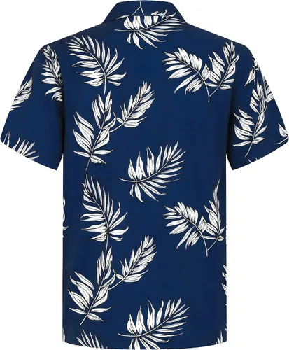 Vista 2 de APTRO Men's Casual Hawaiian Shirt Short Sleeve Quick Dry Cruise Beach Shirts