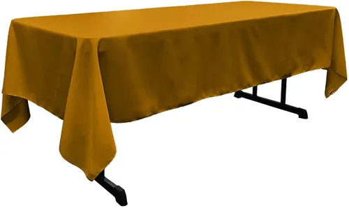 Vista 71 de New Creations Fabric & Foam Inc - Mantel rectangular de popelina de poliéster de 60 pulgadas de ancho por 120 pulgadas de largo. (Avocado)