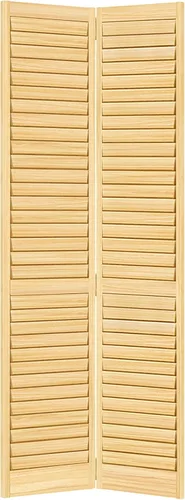 Vista 2 de Puerta de armario Kimberly Bay, plegable, Louver Louver Plantación (24x80)