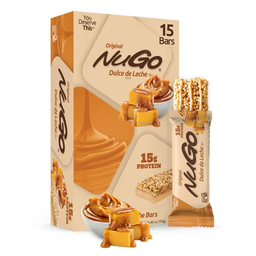 Vista 11 de NuGo Original, yogur de vainilla, barra de proteínas de 0.39 oz, sin gluten, 15