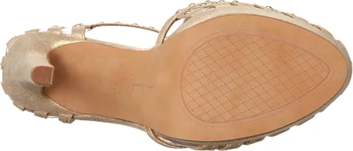 Vista 4 de Jessica Simpson Bakir NegroBlanco Correa De Tobillo Tacón De Aguja Rhinestone Bombas
