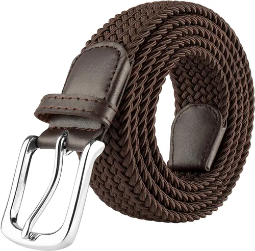 Vista 14 de JUKMO Cinturón trenzado elástico, cinturón tejido elástico en caja de regalo