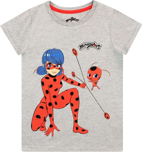 Vista 2 de Miraculous Conjunto de camiseta y leggings de mariquita para niña, traje de superhéroe de 2 piezas para niños