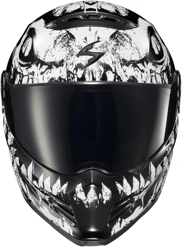 Vista 4 de ScorpionEXO Covert FX - Casco integral para motocicleta adulto estilo Street Fighter - bolsillos para altavoces con Bluetooth, certificación DOT ECE
