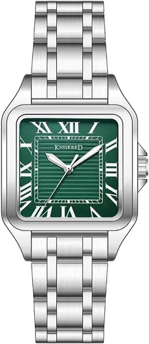 Vista 13 de Classic Square Watch for Men Vintage Roman Numeral Black