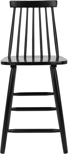 Vista 6 de Safavieh Home Collection Beaufort - Taburete negro para mostrador (24 pulgadas, juego de 2)