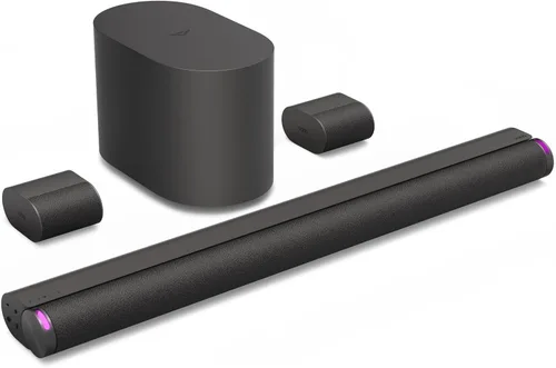 Vista 17 de VIZIO 5.1.2 Elevate SE Barra de sonido, subwoofer inalámbrico, sonido envolvente con Dolby Atmos y DTS:X, altavoz Bluetooth, compatible