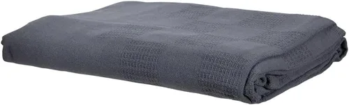 Vista 3 de ForPro Professional Collection Manta térmica de masaje prémium a cuadros, 100% algodón, para mesas de masaje, camas, sofás, 66 x 90 pulgadas, gris