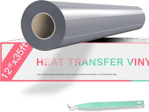 Vista 18 de HTVRONT - Rollos de vinilo de transferencia de calor de teñido anudado, 12 pulgadas x 8 pies, acuarela HTV tinte rosa