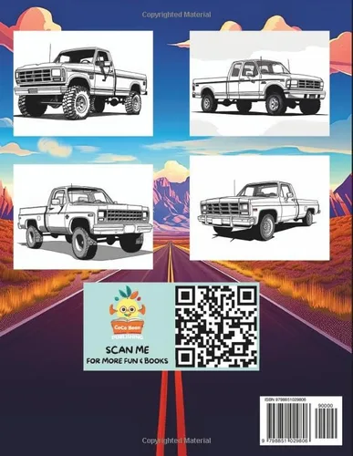 Vista 2 de Pickup Truck Coloring Book Pickup Trucks From the 1980's and 1990's (Pickup Truck Coloring Books)