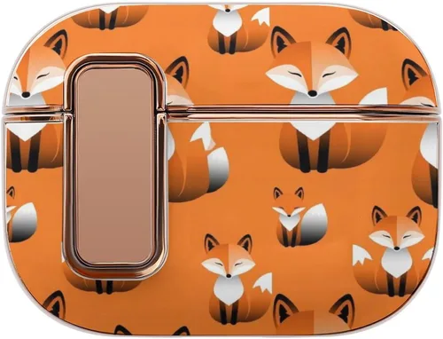 Vista 11 de Funda para auriculares compatible con Airpods Pro 2, funda de plástico, con bloqueo, protección a prueba de golpes