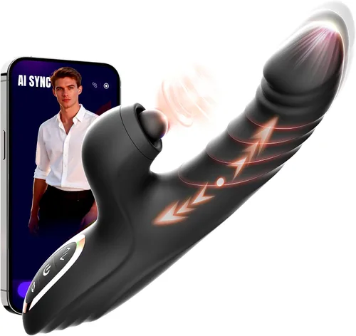 Vista 11 de Vibrador con empuje y consolador para mujeres Toendi, juguete de rosa para el punto G, estimulador del clítoris, juguetes sexuales, consoladores