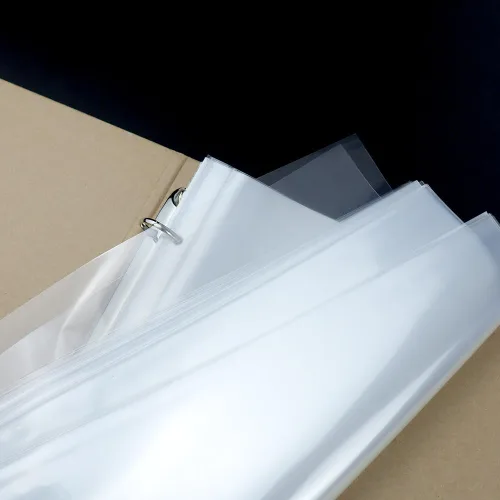 Vista 5 de Mogoostry Protector de hojas A4, 40 hojas, protectores de páginas transparentes A4, hojas protectoras de papel para carpetas de 3 anillas, fundas