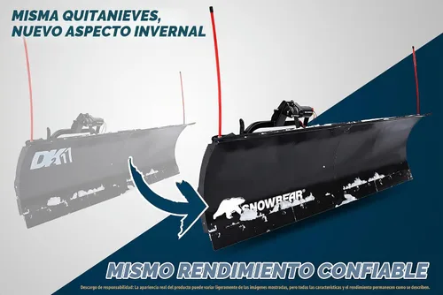 Vista 2 de DK2 AVAL8219 Kit Universal de Quitanieves para SUV/Camión de Servicio Pesado con Montaje de Enganche 82 x 19 x 2 Pulgadas, Negro