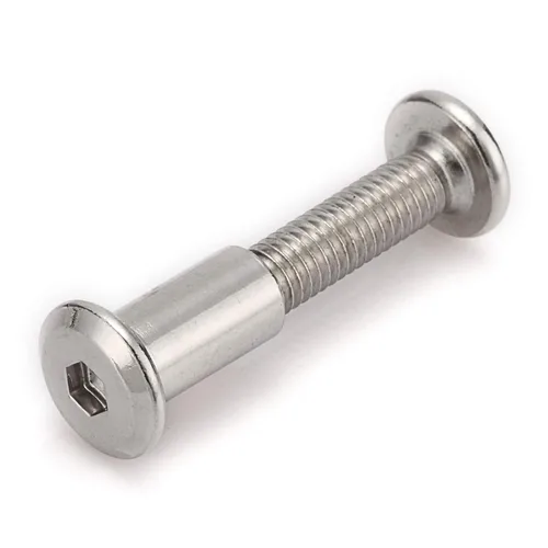 Vista 3 de 30 piezas M6 - Kit de conectores de junta de muebles y tuerca de casquillo, uso para pernos de cuna, pernos de cuna hexagonales, tornillos