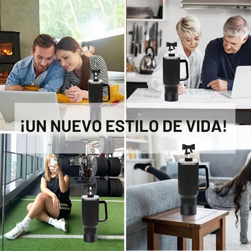 Vista 6 de Cubiertas de Pajitas con Lazo de Silicona y Botas con Lazo de Silicona Negro