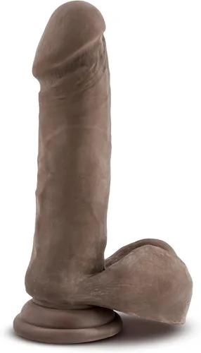 Vista 7 de Eden - Consolador grande realista de 9.5 pulgadas, pene suave grueso y realista con fuerte ventosa para jugar con manos libres, juguete sexual