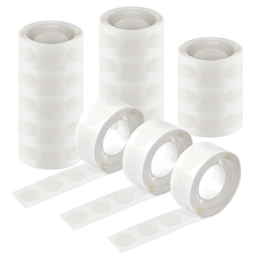 Vista 25 de UPINS Puntos de Pegamento, 300 Piezas Puntos Adhesivos de Pegamento para Globos de Doble Cara Removibles Puntos de Cinta Adhesiva para Globos