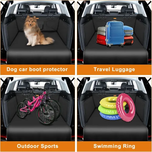 Vista 7 de Alfheim Forro de Carga para Perros, Forro de Maletero para Mascotas Antideslizante e Impermeable con Protector de Solapa del Parachoques, Alfombra