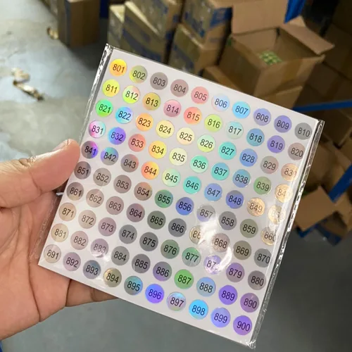 Vista 7 de RIVEENY 20 hojas de calcomanías de números láser reflectantes impermeables número 1-1000, calcomanías redondas autoadhesivas, etiquetas