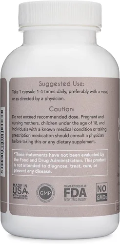 Vista 8 de Complejo de magnesio - Suplemento de magnesio Lifted Naturals con bisglicinato, malato, taurato - 120 cápsulas - Fórmula de magnesio biodisponible