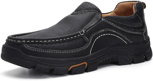 Vista 2 de Venshine Mocasines casuales para hombre, zapatos de cuero para caminar