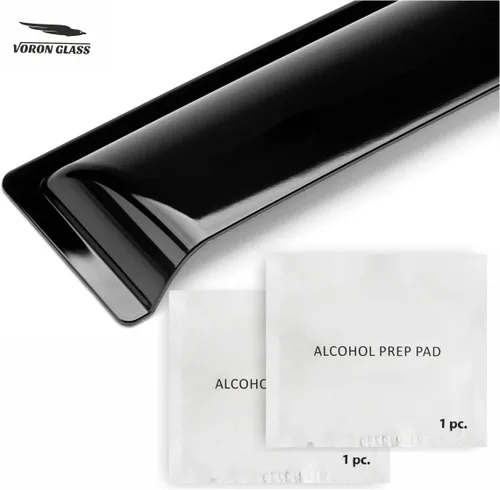 Vista 7 de Voron Glass Protectores de lluvia extra duraderos con cinta adhesiva para Toyota RAV4 2019-2025, deflectores de ventana, viseras de ventana