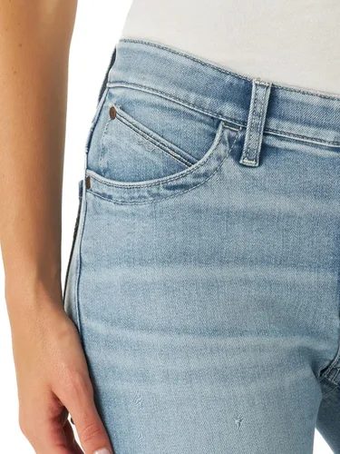 Vista 4 de Wrangler Womens Willow Mid Rise Performance Waist Boot Cut Ultimate Riding Jeans