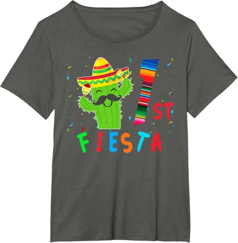 Vista 93 de Camiseta mexicana para fiesta temática de cumpleaños a juego, Negro, S