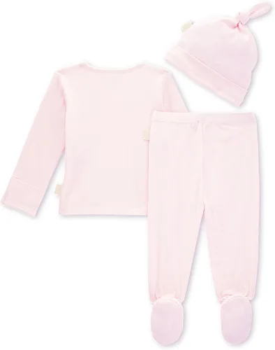 Vista 2 de Burts Bees Baby Conjunto de camiseta y sombrero para bebé niño