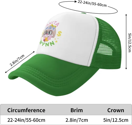 Vista 3 de Anita Max Wynn - Gorras de béisbol de malla de algodón con texto en inglés "I Need A Max Win I Need A Max Win