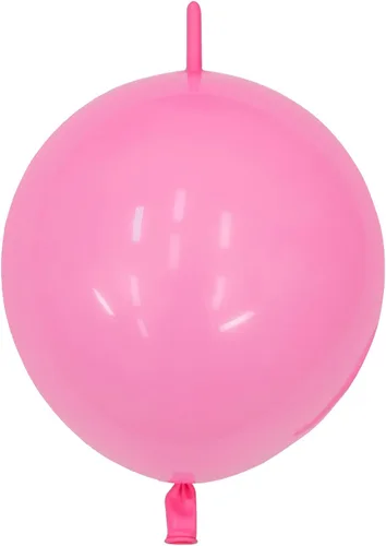 Vista 14 de IN-JOOYAA Globos de enlace rosa bebé de 12 pulgadas, 100 globos de látex de enlace rápido para sesión de fotos, baby shower, decoración de fiesta