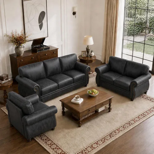 Vista 21 de Couchus Silla decorativa Mid-Century de 42 pulgadas de ancho, sofá