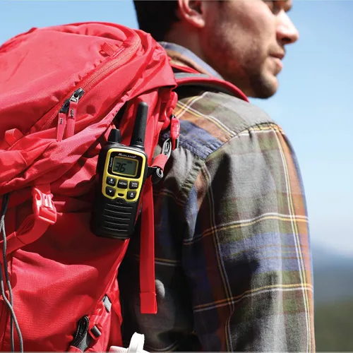 Vista 5 de Midland T61VP3 Radio bidireccional FRS de 36 canales - Walkie Talkie de hasta 32 millas de alcance - Amarillo/Negro (paquete de 6)