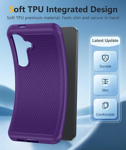 Vista 669 de FNTCASE Funda para iPhone 17 Pro: Fundas delgadas translúcidas de color azul claro compatibles con MagSafe, protección completa de la cámara