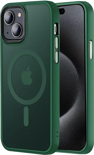 Vista 68 de Tigowos Funda magnética para iPhone 15, resistente a las caídas, sensación de piel mate, a prueba de golpes, ajuste delgado para iPhone 15, negro