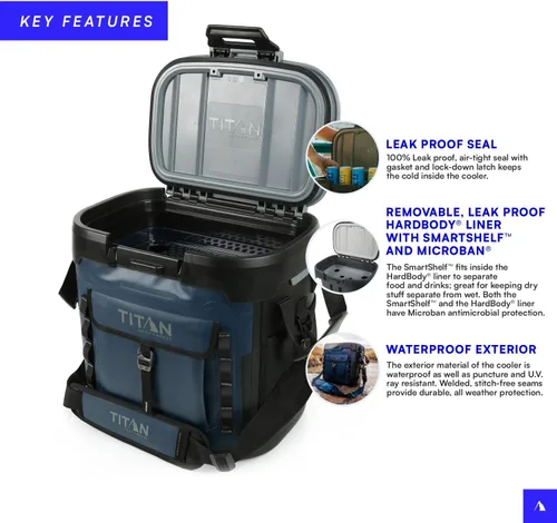 Vista 2 de Titan by Arctic Zone Deep Freeze Cooler