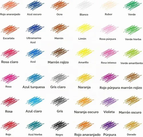 Vista 6 de covacure Lápices de Colores, Juego de Lápices de Color Premier con 36 Lápices de Colores, Sacapuntas y Bolsa de Lápices de Lona
