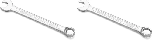 Vista 23 de Jetech Llave combinada de 0.555 pulgadas, grado industrial, acero al cromo vanadio, acabado con chorro de arena, apertura mecanizada de precisión