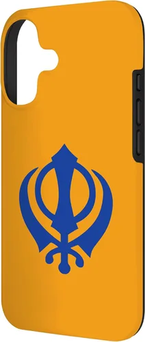 Vista 2 de Khanda Sikh Symbol Chakkar Kirpans Chakra Sikhism - Carcasa para iPhone 17
