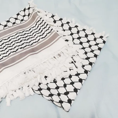 Vista 5 de Sakinre Bufanda Palestina Keffiyeh para hombres y mujeres, bufandas militares Shemagh, turbantes para la cabeza, hijab, regalos palestinos