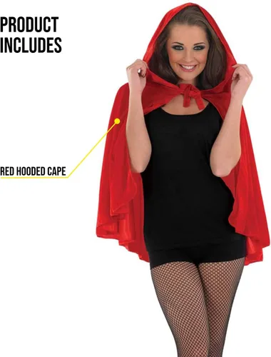 Vista 3 de fun shack Mujeres-Capucha-Capa Roja
